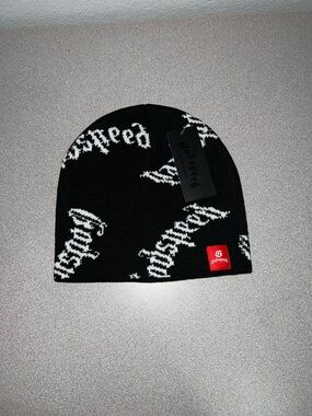 Godspeed Black & White Logo Knit Beanie